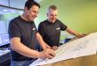 Albert Stimmer und Michael Waxenberger von der Albert Stimmer GmbH in Taufkirchen bei der technischen Planung
